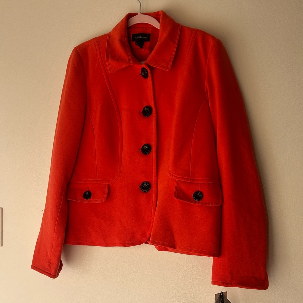 Focus 2000 Vibrant Orange Blazer